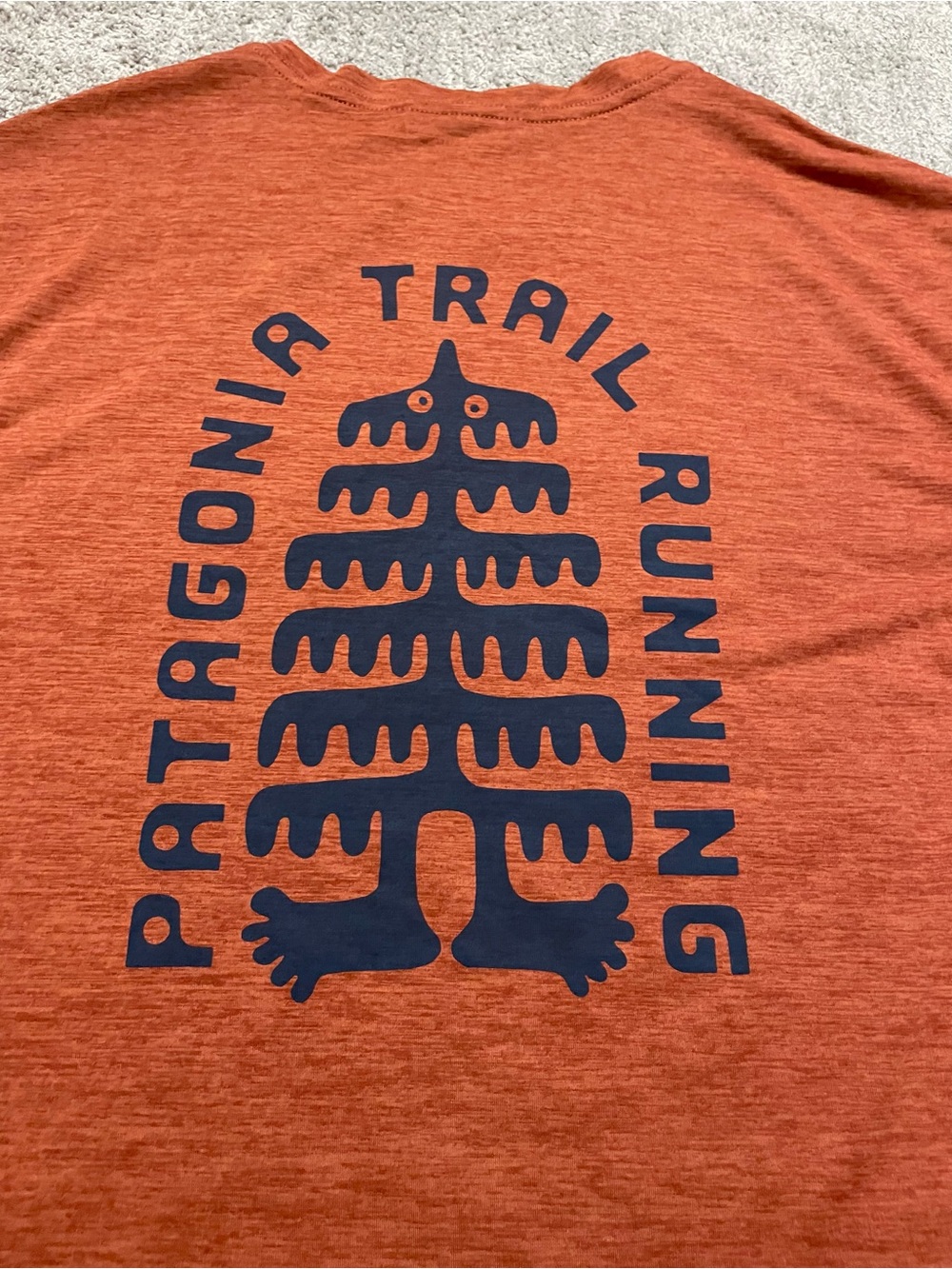Patagonia Short Sleeve Trail Tee in Rust Orange - Picture 14 of 14